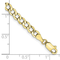 10k 4.3mm Semi-Solid Curb Link Chain-10BC107-7