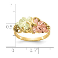 10k Tri-color Black Hills Gold Flower Ring-10BH664