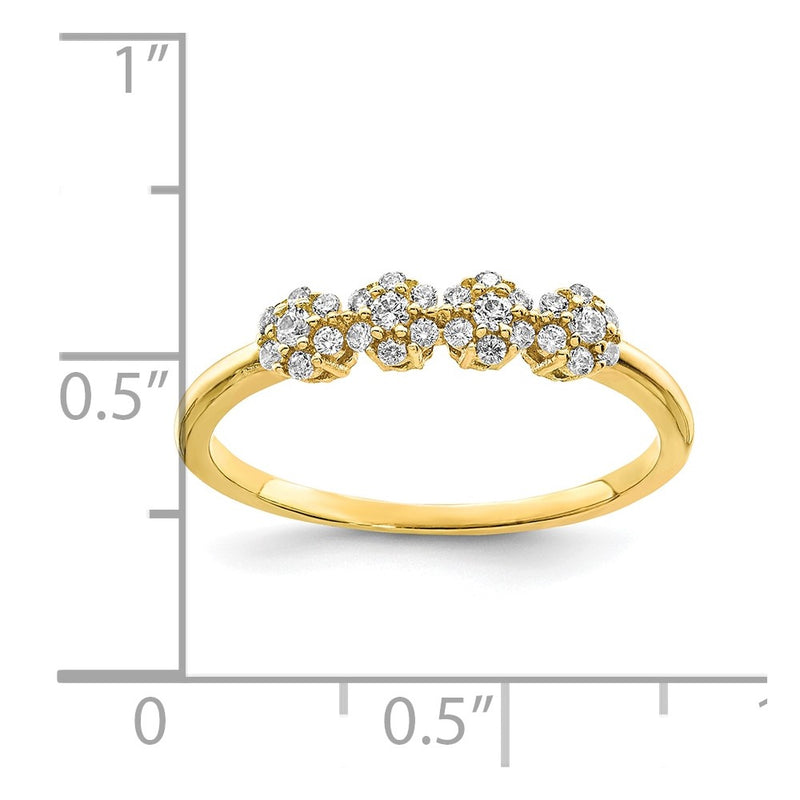 10K CZ Stackable Ring-10C1394