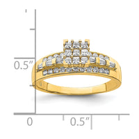 10K CZ Micropave Solitarie Ring-10C1411