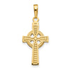 10k Reversible GOD IS LOVE Celtic Cross Pendant-10C3802