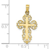 10k Fancy Cross Pendant-10D1533