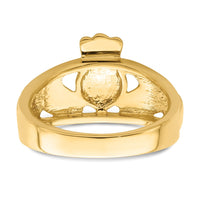10k Polished Men's Claddagh Ring-10D1858