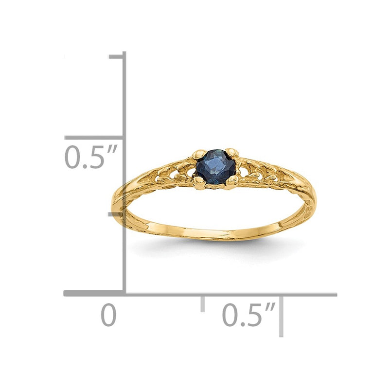 10k Madi K 3mm Sapphire Birthstone Baby Ring-10GK132