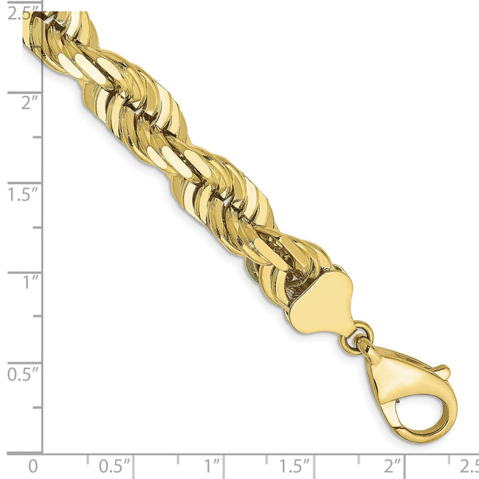 10k 10mm Diamond-cut Rope Chain-10K080-9