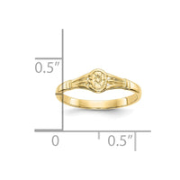 10K Gold Polished Oval Child's Ring-10K5792