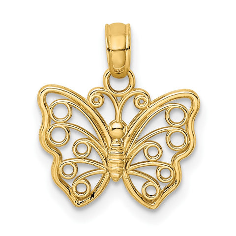 GOLD BUTTERLY PENDANT