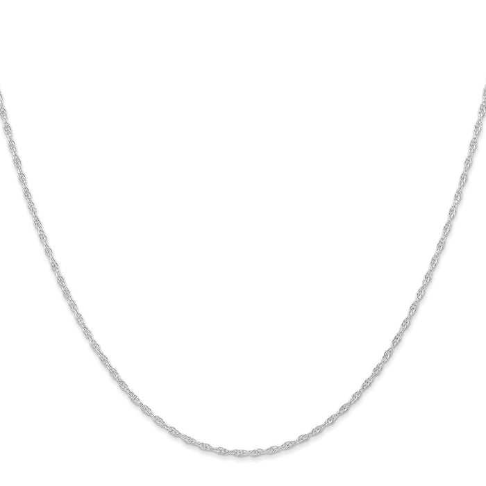 10K White Gold 1.15mm Carded Cable Rope Chain-10K9RW-18