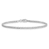 14K White Gold 9 inch 2.5mm Semi-Solid Curb with Lobster Clasp Anklet-BC123-9