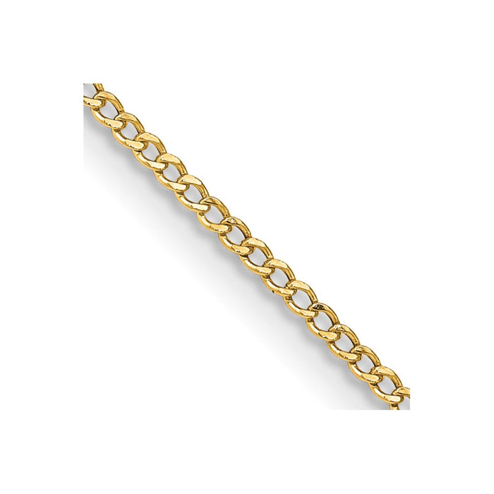 14K 18 inch 1.85mm Semi-Solid Curb with Lobster Clasp Chain-BC193-18