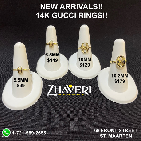 NEW ARRIVALS!! 14K GUCCI RINGS!