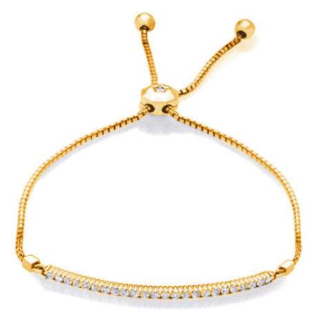 Yellow Gold Bolo Diamond Bracelet - B4436-1.5MYG