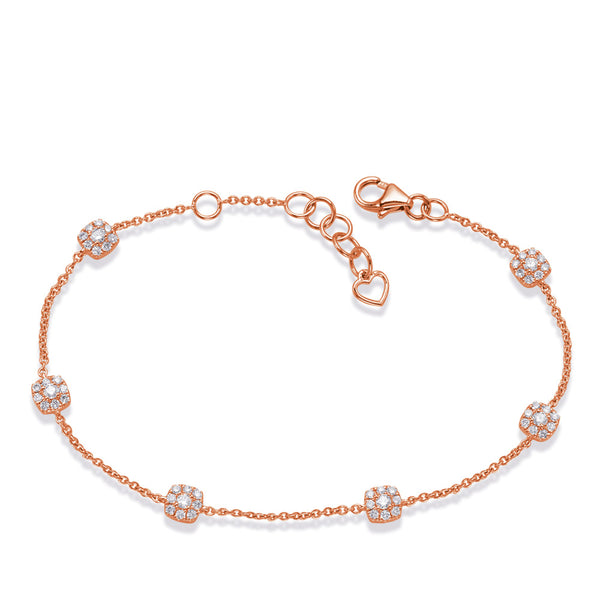 Rose Gold Diamond Bracelet - B4464RG