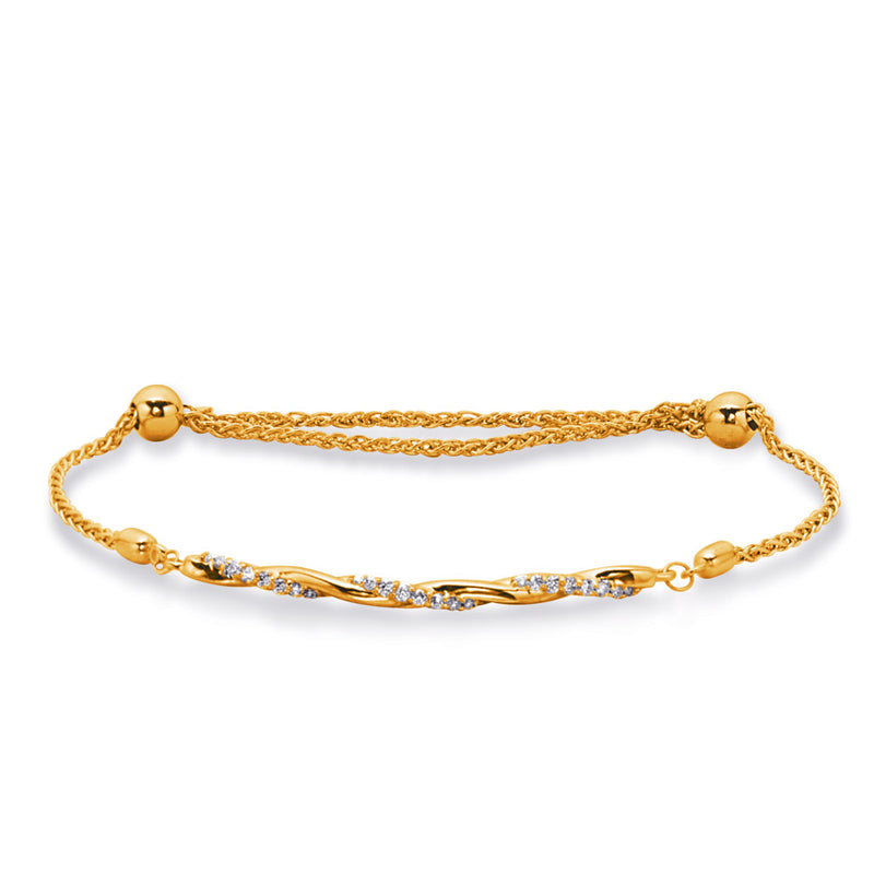 Yellow Gold Bolo Diamond Bracelet - B4483YG