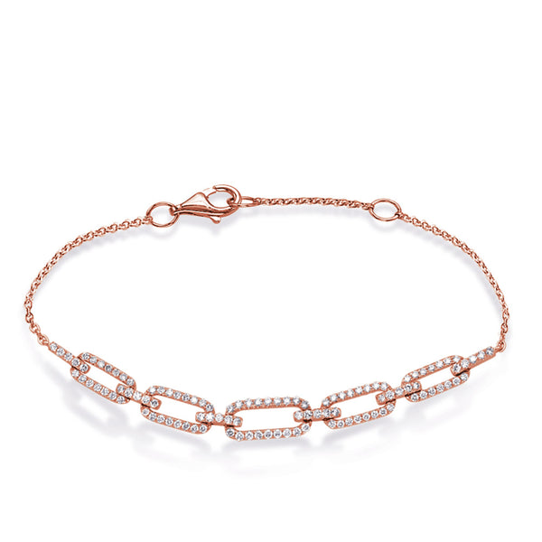 Rose Gold Diamond Bracelet - B4497RG