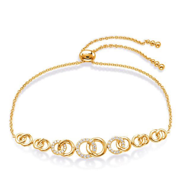 Yellow Gold Diamond Bracelet - B4521YG