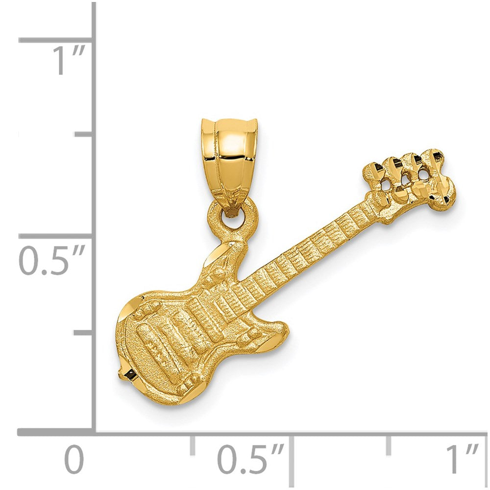 14k 3D Guitar Charm-C413