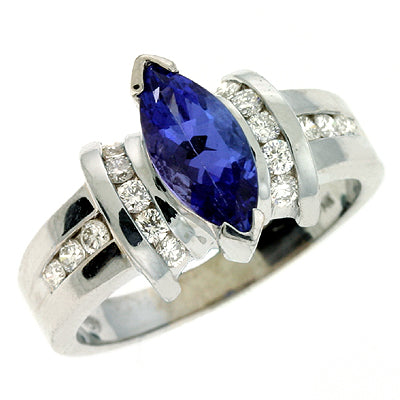 Tanzanite & Diamond Ring - C5137-TWG