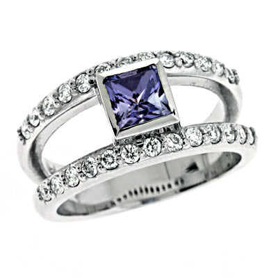 Tanzanite & Diamond Ring - C5710-TWG