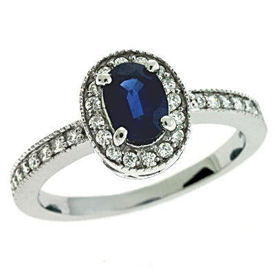 Sapphire & Diamond Ring - C5715-SWG