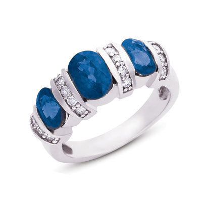 Sapphire & Diamond Ring - C5727-SWG