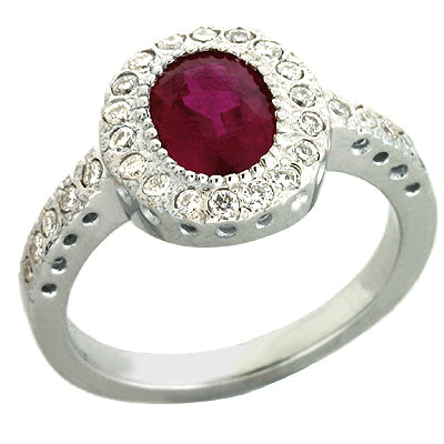 Ruby & Diamond Ring - C5729-RWG
