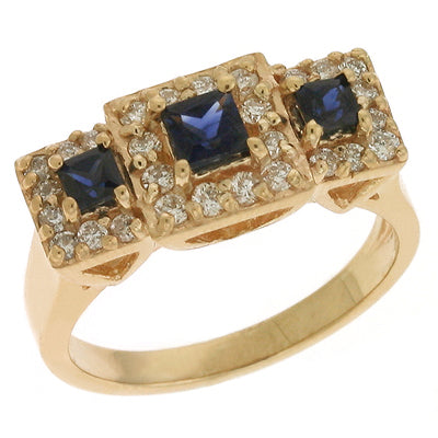 Sapphire & Diamond Ring - C5751-S