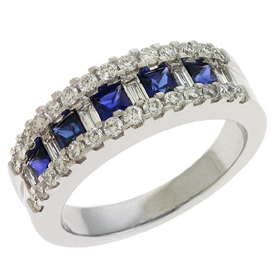 Sapphire & Diamond Ring - C5760-SWG