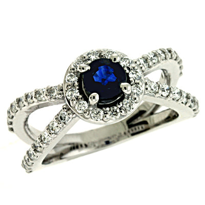 Sapphire & Diamond Ring - C5762-SWG