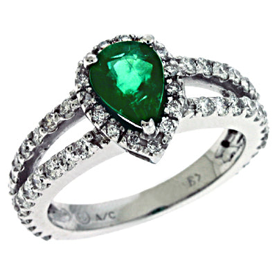 Emerald & Diamond Ring - C5765-EWG