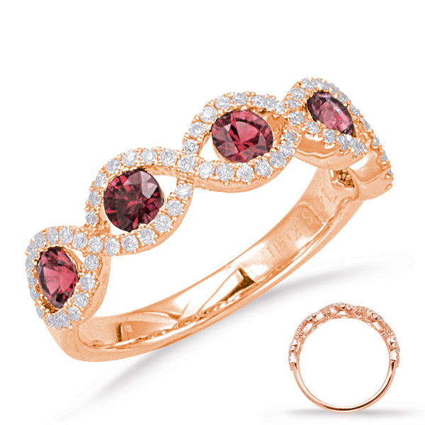 Rose Gold Ruby & Diamond Ring - C5787-RRG