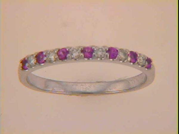 Pink Sapphire & Diamond Ring - C6593-SPWG