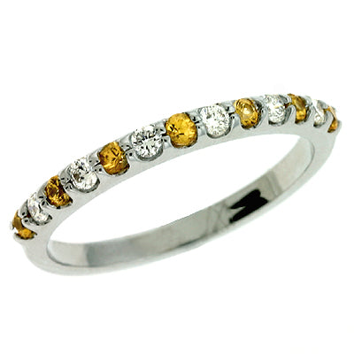 Yellow Sapphire & Diamond Ring - C6593-YSWG