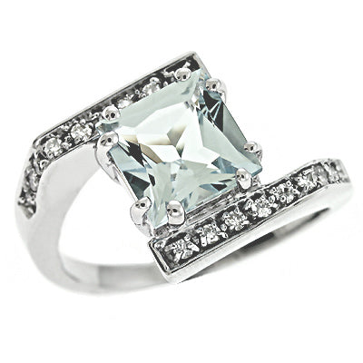 Aquamarine & Diamond Ring - CX5634-AQW