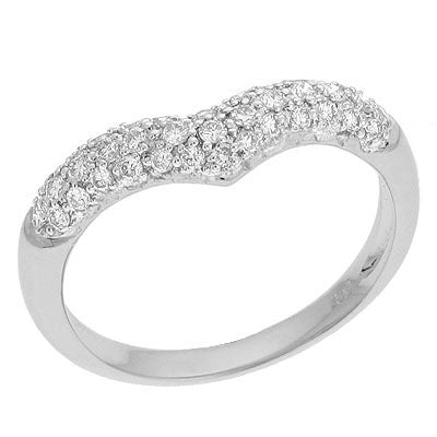 White Gold Diamond Pave Ring - D3943WG