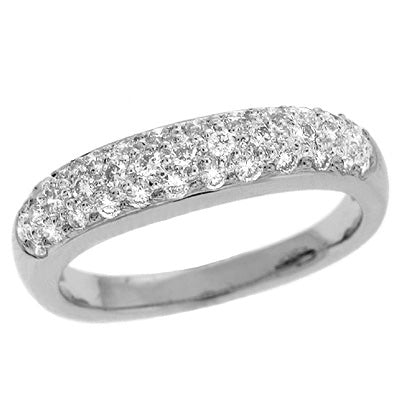 White Gold Diamond Pave Ring - D3944WG