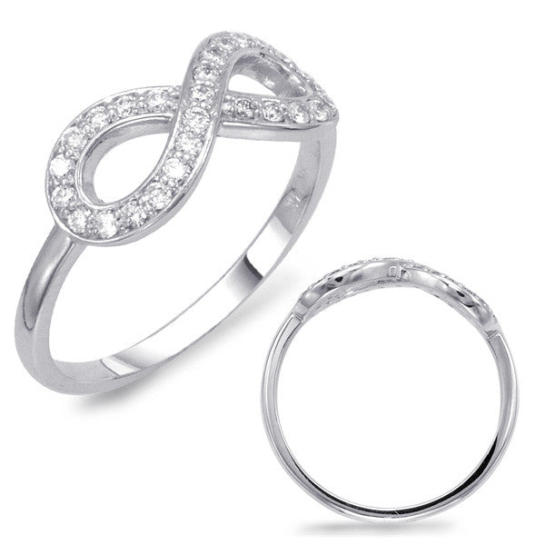 White Gold Infinity Sign Ring