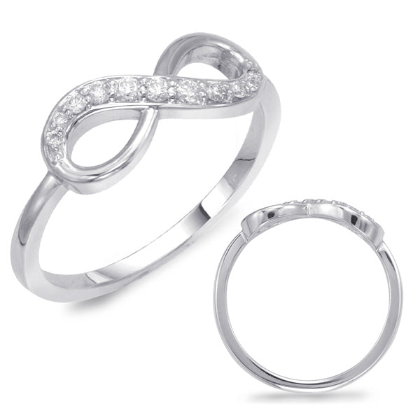 White Gold Infinity Sign Ring - D4359WG