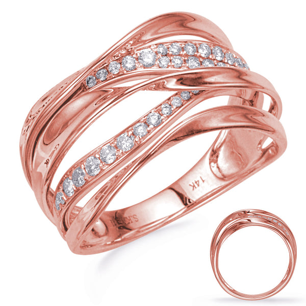 Rose Gold Diamond Fashion Ring - D4483RG