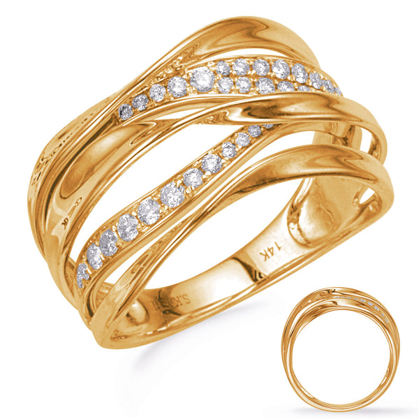 Yellow Gold Diamond Fashion Ring - D4483YG