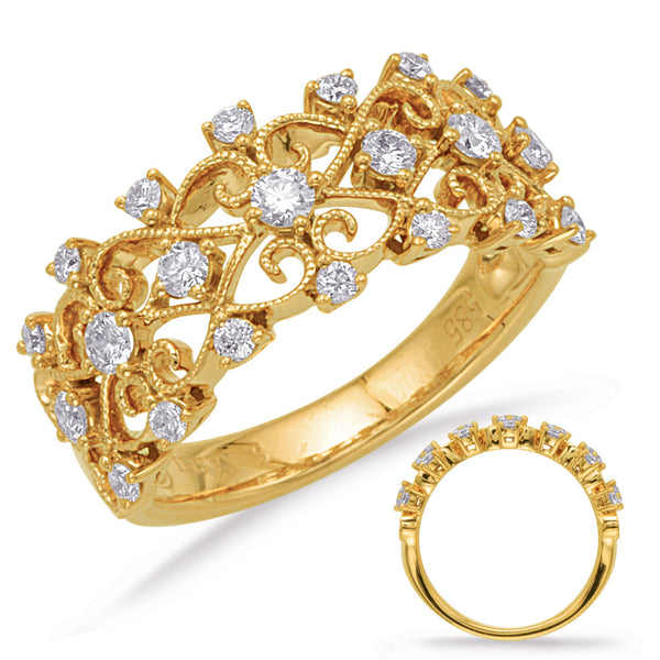 Yellow Gold Diamond Fashion Ring - D4624YG