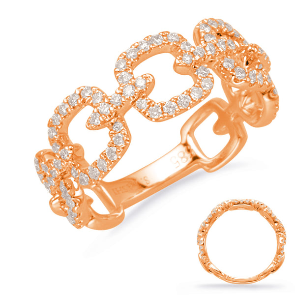 Rose Gold Diamond Fashion Ring - D4655RG