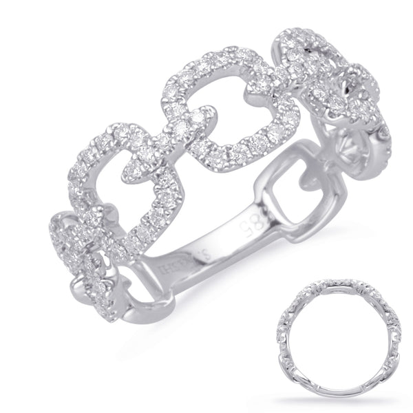 White Gold Diamond Fashion Ring - D4655WG