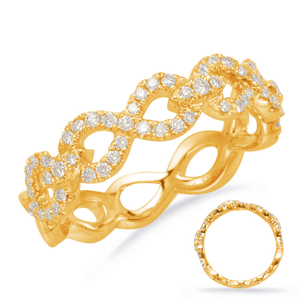 Yellow Gold Diamond Fashion Ring - D4656YG