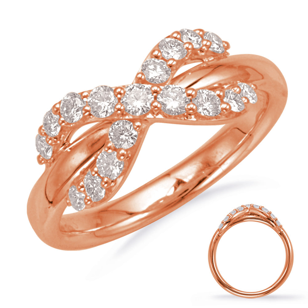 Rose Gold Diamond Fashion Ring - D4672RG