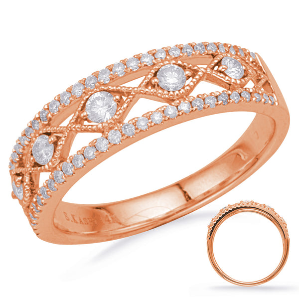 Rose Gold Diamond Fashion Ring - D4696RG