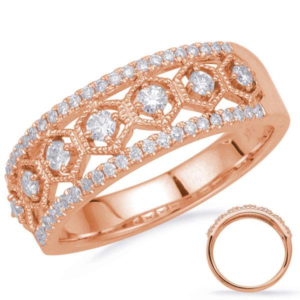 Rose Gold Diamond Fashion Ring - D4697RG