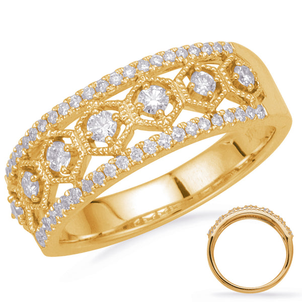Yellow Gold Diamond Fashion Ring - D4697YG