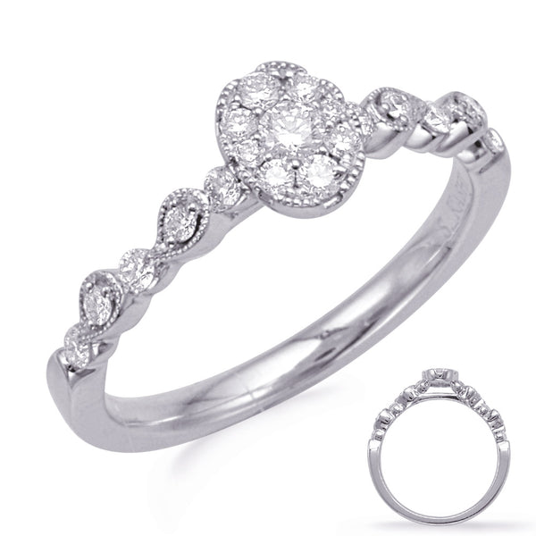White Gold Diamond Fashion Ring - D4738WG