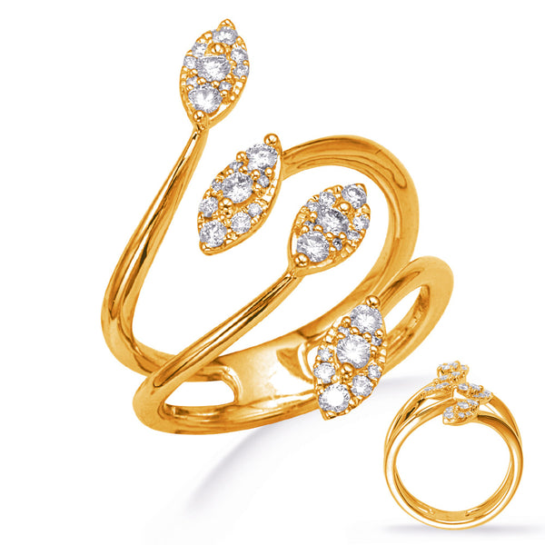Yellow Gold Diamond Fashion Ring - D4761YG